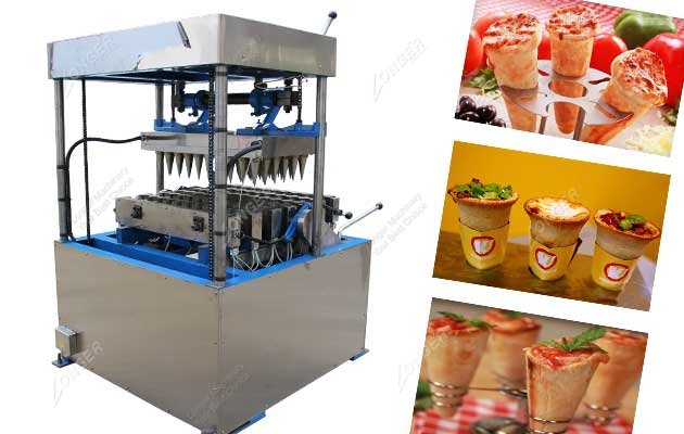 pizza cone forming machine