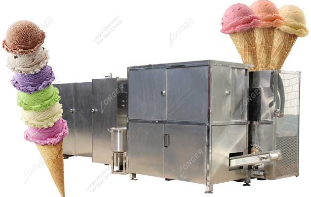 automatic ice cream waffle cone sugar cone making machine